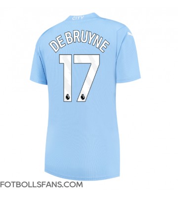 Manchester City Kevin De Bruyne #17 Replika Hemmatröja Damer 2023-24 Kortärmad